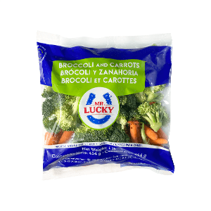 Mezcla floretes de brócoli con zanahoria Mr. Lucky 454g