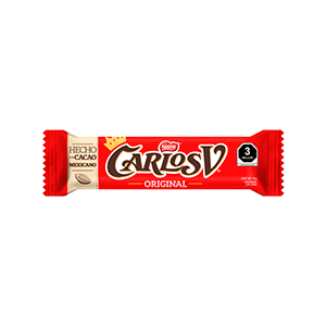 Chocolate con leche original Carlos V 18g