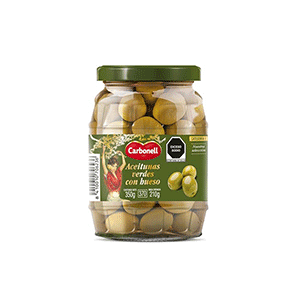 Aceitunas verdes con hueso Carbonell 350g