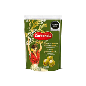 Aceitunas verdes deshuesadas Carbonell bolsa 180g