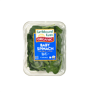 Espinaca baby orgánica Earthbound Farm 142g