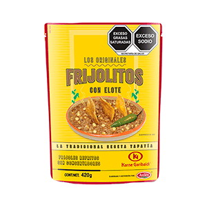 Frijoles refritos con elote Karne Garibaldi 420g