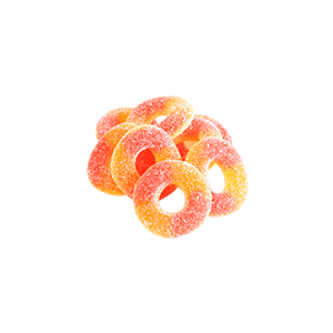 Gomitas de aros de durazno Calii 250g