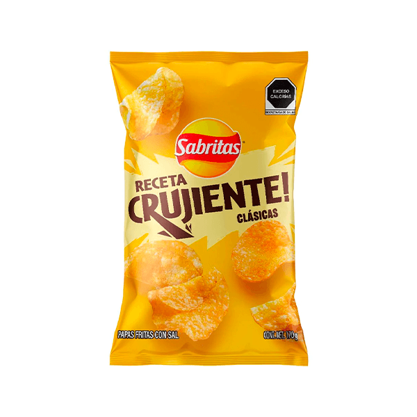 Papas receta crujiente originales sal Sabritas 160g