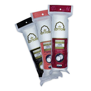 Pads faciales de algodón Cottoni 100pz