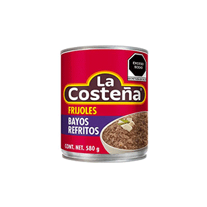 Frijoles bayos refritos La Costeña 580g