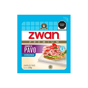 Jamón de pavo virginia Zwan 250g