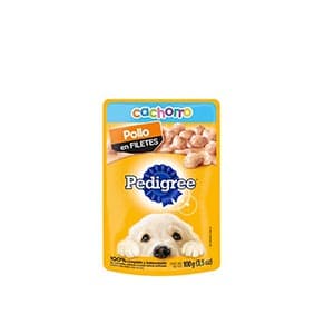 Pollo en filetes para perro cachorro Pedigree 100g