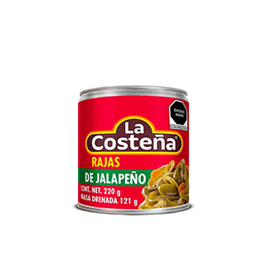 Chiles jalapeños rajas La Costeña 220g