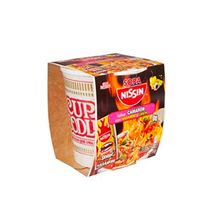 Sopa instantánea camarón habanero y limón Nissin 64g