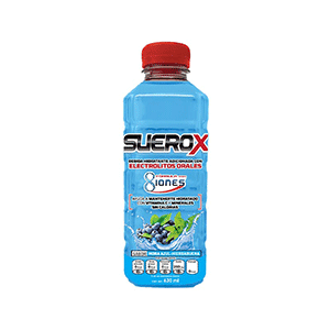 Suero rehidratante mora azul hierbabuena Suerox 630ml