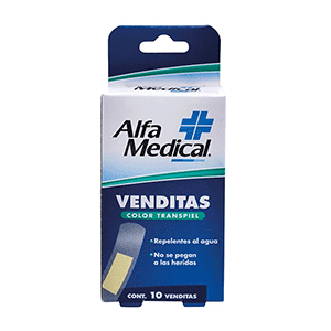 Venditas adhesivas transpiel Alfa Medical 10pz