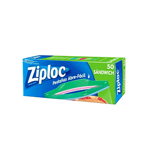 Bolsas herméticas sándwich Ziploc 50pz
