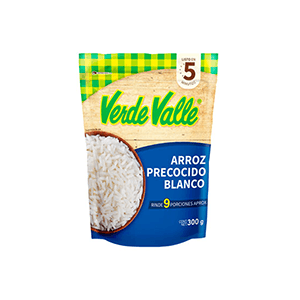 Arroz precocido blanco Verde Valle 300g