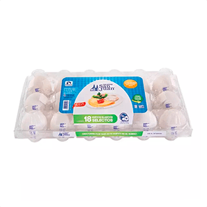 Huevo blanco San Juan caja 18pz