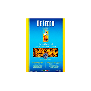 Pasta fusilli De Cecco 454g