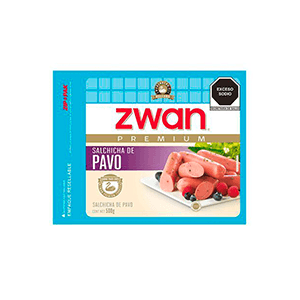 Salchicha de pavo Zwan 500g