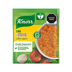 Sopa letras Knorr 95g