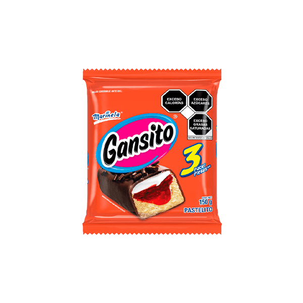 Tri pack Gansito Marinela 150g